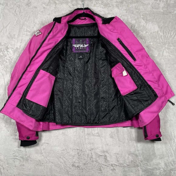 Fly Racing Women's Medium Bright‎ Pink Protective Racing Motorcycle Jacket - Picture 4 of 8